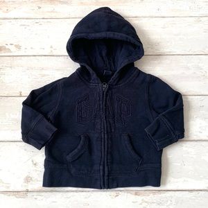 BabyGap 12-18m Baby Boys Navy Blue Zip Up Hoodie Sweatshirt Jacket Kids  12m 18m